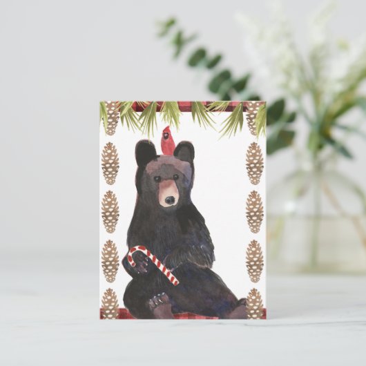 Een heel mooi kerstfeest met Pinecones Briefkaart (Staand voorkant)