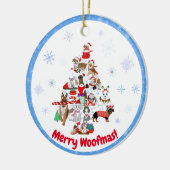 Een heel prettig kerstfeest. keramisch ornament (Links)