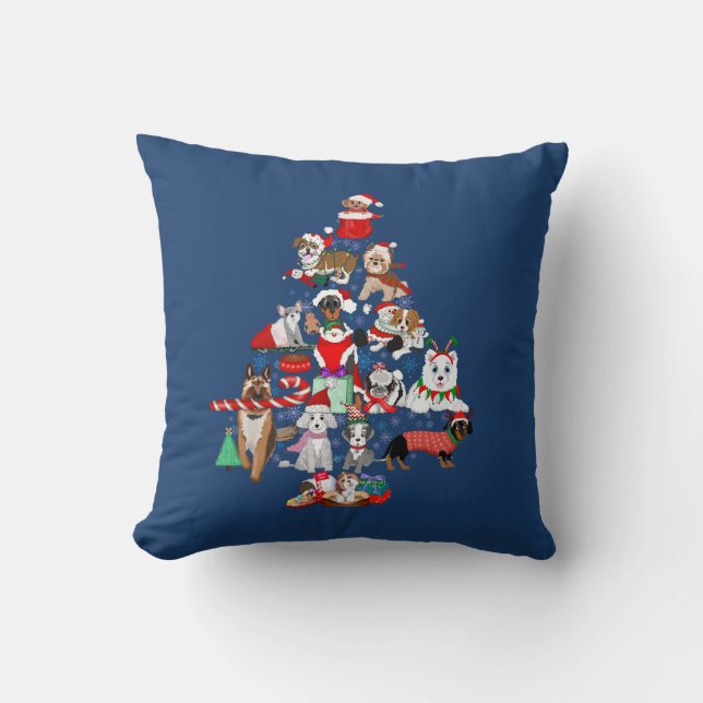 Een heel prettig kerstfeest. kussen (Voorkant)