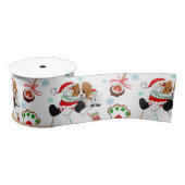 Een heel prettige Cavalier King Charles Kerstmis Lint (Spoel)