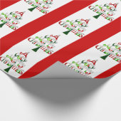 Een heel prettige kerstboom cadeaupapier (Hoek)