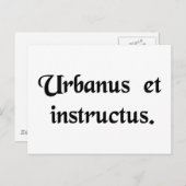 Een heer en een geleerde. briefkaart (Voorkant / Achterkant)