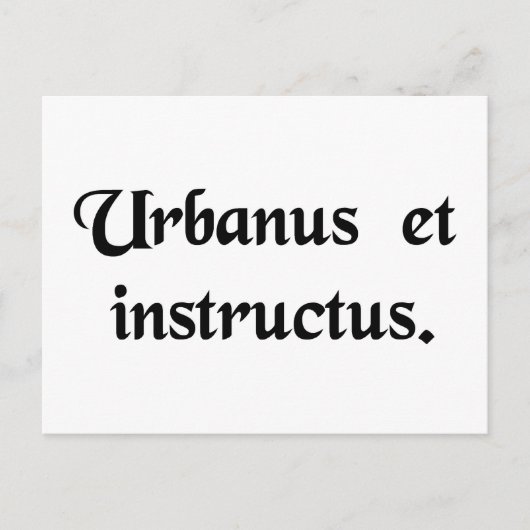 Een heer en een geleerde. briefkaart (Voorkant)