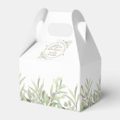 Een heerlijk goud bedankt Greenery Weddenschap Bedankdoosjes (Achterkant)