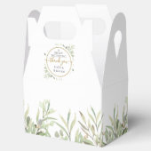 Een heerlijk goud bedankt Greenery Weddenschap Bedankdoosjes (Geopend)