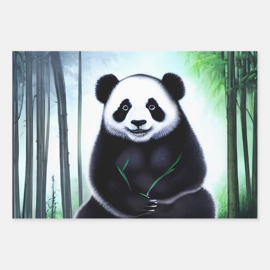 Een heerlijk kleine Panda-Beer. Inpakpapier Vel (Voorkant 2)