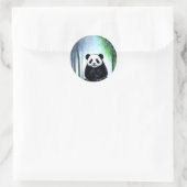 Een heerlijk kleine Panda-Beer. Ronde Sticker (Tas)