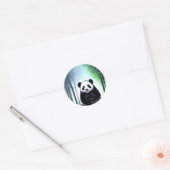 Een heerlijk kleine Panda-Beer. Ronde Sticker (Envelop)
