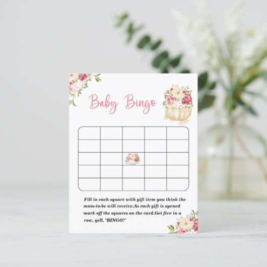 Een heerlijk kleine pompoenbingspel met baby showe (Staand voorkant)