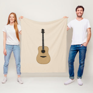 Een heerlijke gitaar fleece deken