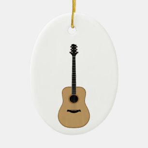 Een heerlijke gitaar keramisch ornament