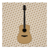 Een heerlijke gitaar perfect poster (Voorkant)