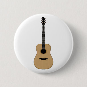 Een heerlijke gitaar ronde button 5,7 cm