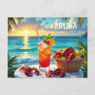Een heerlijke middag in Aruba Feestdagenkaart