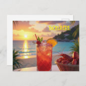 Een heerlijke middag op Bonaire Feestdagenkaart (Voorkant / Achterkant)