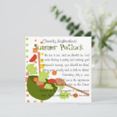 Een heerlijke salade kaart (Staand voorkant)