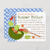 Een heerlijke salade kaart (Voorkant / Achterkant)