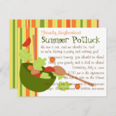 Een heerlijke salade kaart (Voorkant / Achterkant)