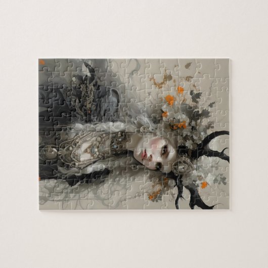 Een heidense godin met gewei legpuzzel (Horizontaal)