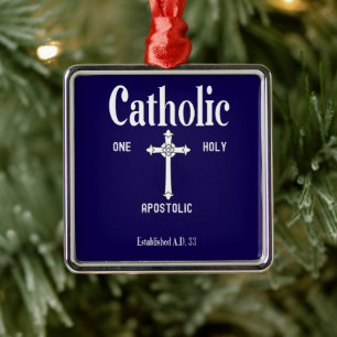 Één Heilige Katholieke Apostolische Kerk Metalen Ornament