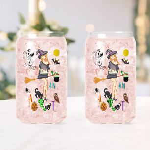 Een heks kunst blikvorm glas