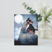 Een heks op een kamer (Briefkaart) Briefkaart (Staand voorkant)