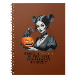 Een heks zijn is het beste compliment vanavond. notitieboek