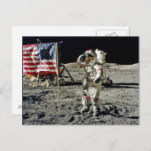 Een heldengroet van Apollo 17 Briefkaart (Voorkant / Achterkant)