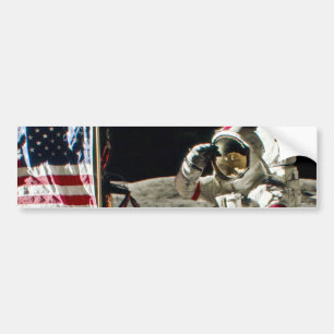 Een heldengroet van Apollo 17 Bumpersticker