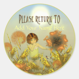 Een helderdere dag Bookplate Ronde Sticker