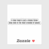 Een heldere, op maat gesneden vinylsticker sticker (Vel)