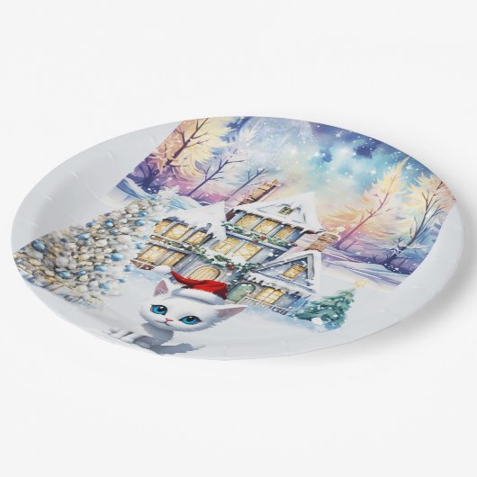 EEN HELE KIT KAT KERST PAPIEREN BORDJE (Gekanteld)