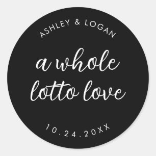 Een hele Lotto Liefde Huwelijksgunst Ronde Sticker