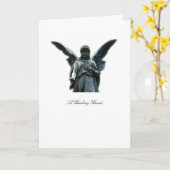 Een helende Engel van de Hand - Wenskaart Kaart (Gele Bloem)