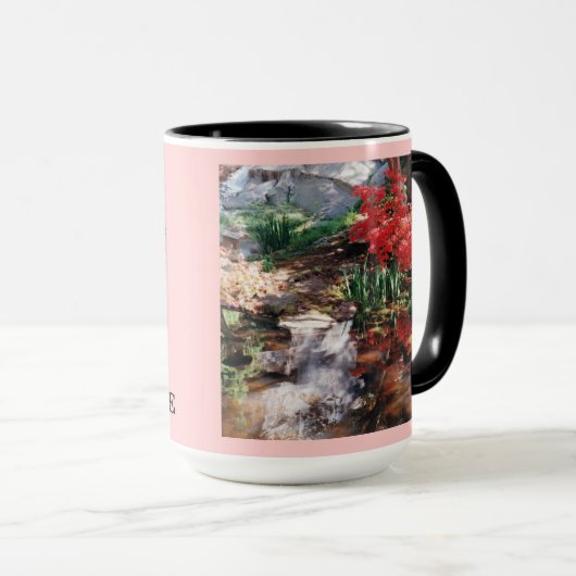 Een hellende plaats mok (Voorkant rechts)