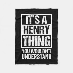 Een Henry-ding zou het niet begrijpen - familienaa Fleece Deken