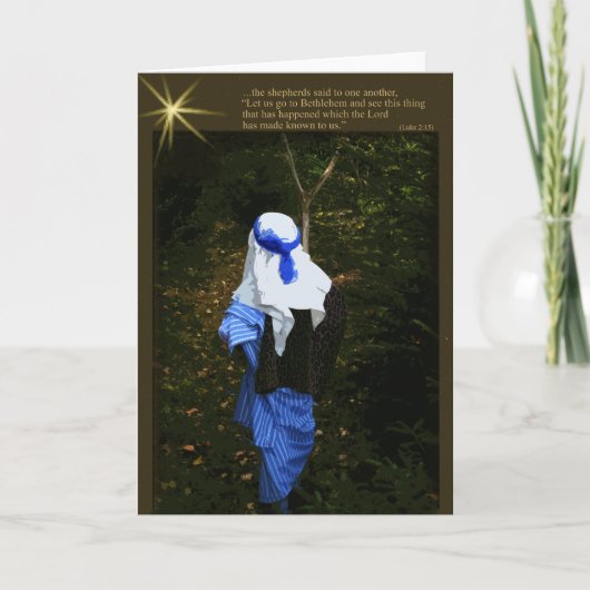 Een herder Hurrys Feestdagen Kaart (Voorkant)