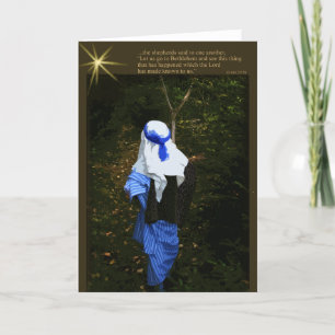 Een herder Hurrys Feestdagen Kaart