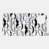 Een herenclub. Mustache patroon 2 Case-Mate iPhone Case (Achterkant (horizontaal))