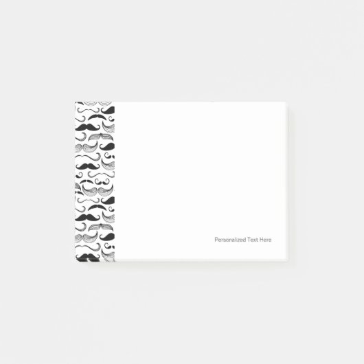 Een herenclub. Mustache patroon 2 Post-it® Notes (Voorkant)