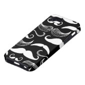 Een herenclub. Mustache patroon Case-Mate iPhone Case (Onderkant)