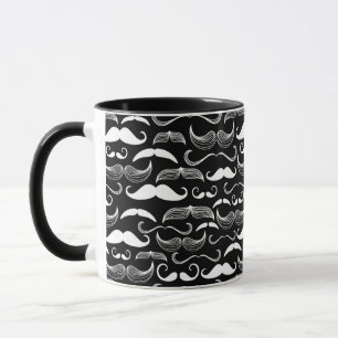 Een herenclub. Mustache patroon Mok