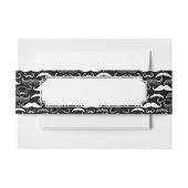 Een herenclub. Mustache patroon Uitnodigingen Wikkel (Voorkant Voorbeeld)