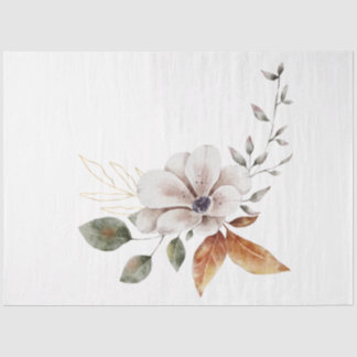 Een herfst dier en bloem serie ontwerp 27 tissuepapier