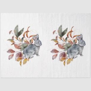 Een herfst dier- en bloemenserie ontwerp 47 tissuepapier