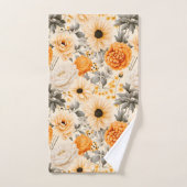 Een Herfst Floral serie ontwerp 1 Bad Handdoek (Handdoek)