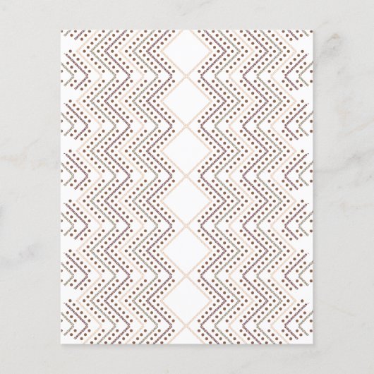 Een herhalend geometrisch patroon met diamantvorme flyer (Voorkant)