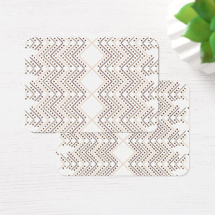 Een herhalend geometrisch patroon met diamantvorme visitekaartje