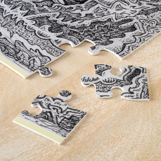 Een herinnering van het oude brein legpuzzel (Zijkant)