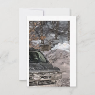 Een hert in de koplampen kaart